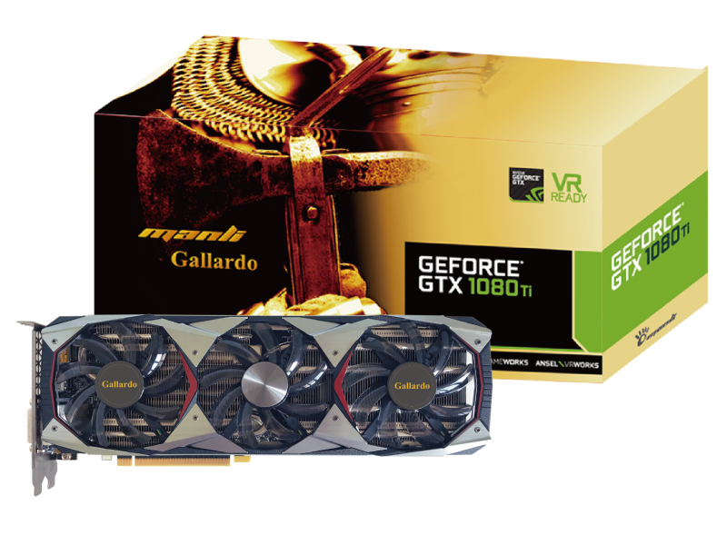 MANLI GeForce® GTX 1080Ti Gallardo Super Overclocking (F372G+N473